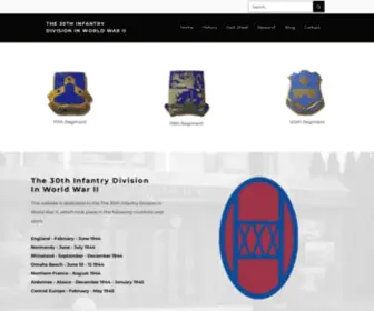 30Thinfantry.org(30th Infantry Division of World War II) Screenshot