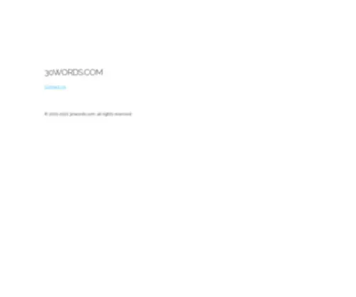 30Words.com(30 Words) Screenshot