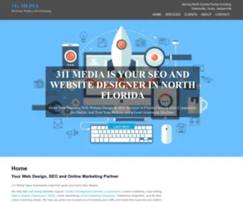 311Media.net(Gainesville Florida Web Design) Screenshot