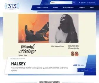 313Presents.com(Entertainment company) Screenshot
