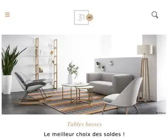31Metrescarres.fr(Shopping et tendance déco) Screenshot