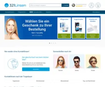 321Linsen.de(Kontaktlinsen online) Screenshot