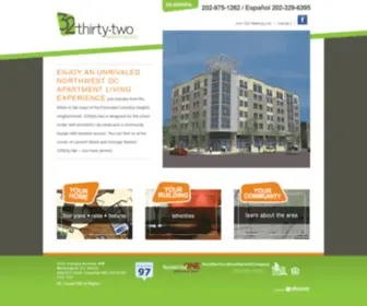 32Thirtytwoapartments.com(Northwest DC Apartments) Screenshot