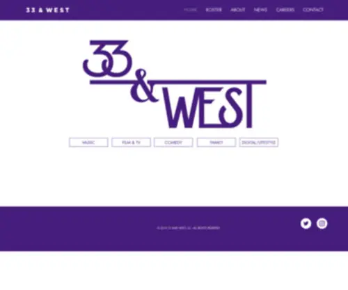 33Andwest.com(33 & WEST) Screenshot