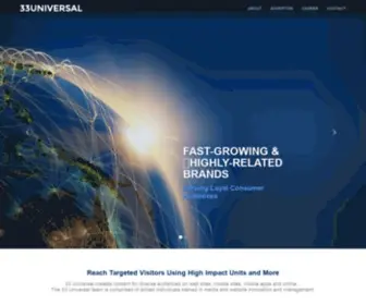 33Universal.com(33 Universal) Screenshot