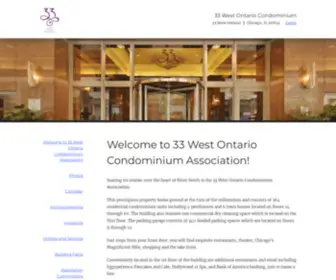 33Westontariocondo.com(33 West Ontario Condominium) Screenshot