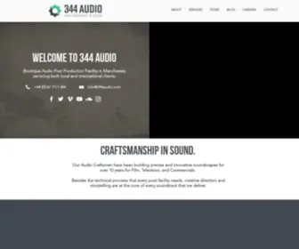 344Audio.com(344 Audio is a Manchester based Audio Post Production studio. Sound Design) Screenshot