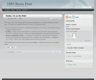 3583Bytesfree.com(3583 Bytesfree) Screenshot