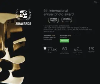35Awards.com(Annual photography contest 9th 35AWARDSBEST PHOTOS OFParticipate) Screenshot