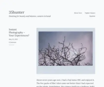 35Hunter.blog(Hunting for beauty and balance) Screenshot