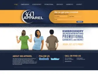360-Apparel.com(360 Apparel) Screenshot