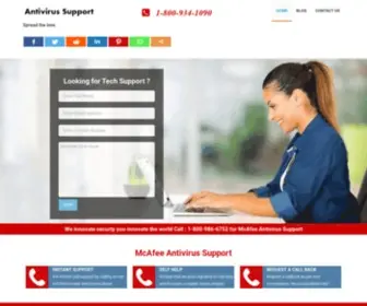 360Antivirussupport.com(McAfee Antivirus Support) Screenshot