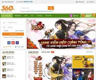360Game.vn(Cổng WebGame Lớn Nhất Việt Nam) Screenshot