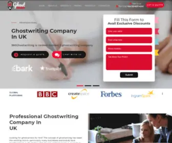 360Ghostwriting.co.uk(Hire Professional Ghostwriting Agency Online in UK) Screenshot