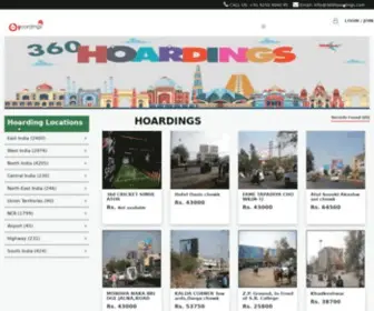 360Hoardings.com(Hoarding in India) Screenshot