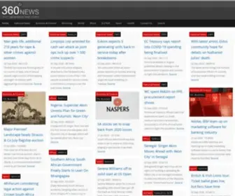 360News.co.za(Your Comprehensive News Source) Screenshot