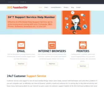 360Numberdir.com(Online Help Desk and Customer Support Number for Email) Screenshot