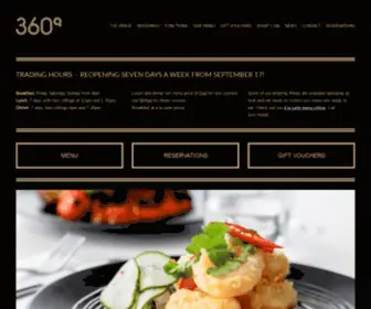 360Q.com.au(360Q restaurant at Queenscliff Harbour on the Bellarine Peninsula) Screenshot