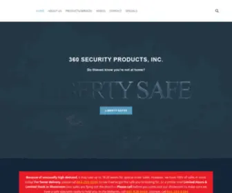 360Securityproducts.com(Liberty Safes of South Carolina) Screenshot