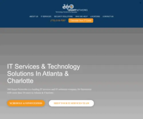 360Smartnet.com(IT Services In Atlanta By 360 Smart Networks) Screenshot