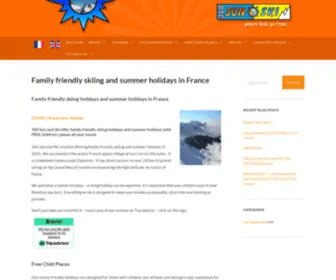 360Sunandski.com(Family skiing and family summer holidays in France) Screenshot