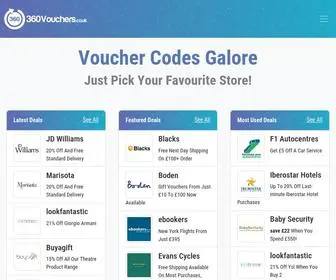 360Vouchers.uk(Voucher Codes Galore for 2021) Screenshot