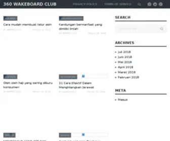 360Wakeboard.com(360 Wakeboard) Screenshot