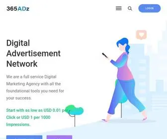 365ADZ.com(Digital Advertising Network) Screenshot