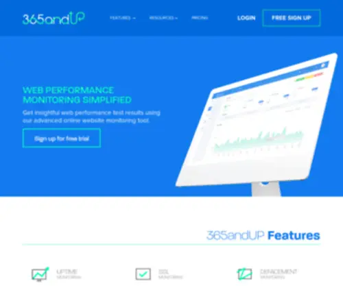 365Andup.com(Best Website Monitoring Tools) Screenshot