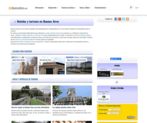 365Buenosaires.com(Hoteles y turismo en Buenos Aires) Screenshot