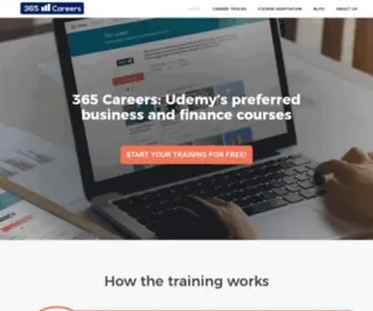 365Careers.com(365 Careers creates superior content because our trainings are) Screenshot