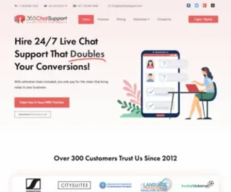 365Chatsupport.com(24×7 Live Chat Outsourcing Service) Screenshot