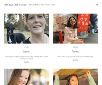 365Days365Women.com(A project) Screenshot