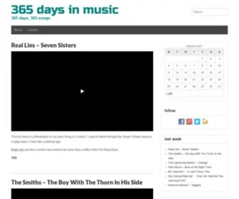 365Daysinmusic.com(365 days in musicdays) Screenshot