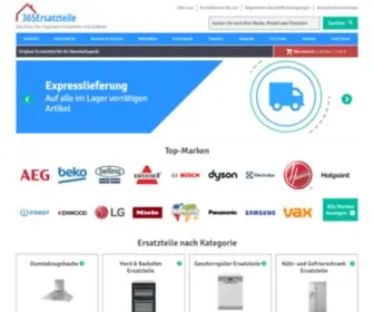 365Ersatzteile.de(Haushaltsgeräte) Screenshot
