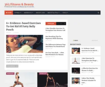 365Fitnessbeauty.com(365 Fitness & Beauty) Screenshot