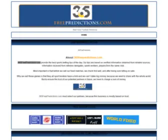 365Freepredictions.com Screenshot