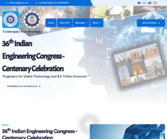 36Iec.org(36 th Indian Engineering Congress) Screenshot