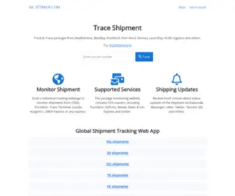 37Track.com(Global Shipment Tracking Web App) Screenshot