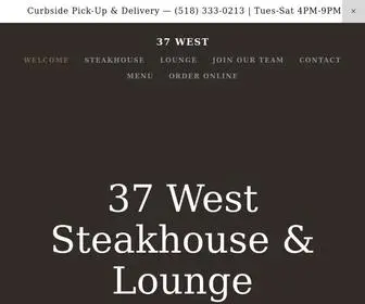 37Wsteakhouse.com(37 West Steakhouse & Lounge) Screenshot