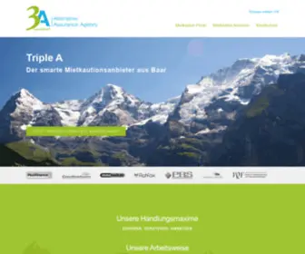 3A-Versichert.com(Mit der Mietkautionsversicherung von 3A) Screenshot