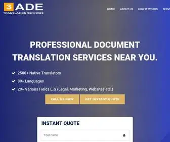 3Adetran.com(Professional Translations Services in USA) Screenshot