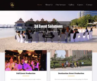 3Aevents.com(Creating Experiences) Screenshot