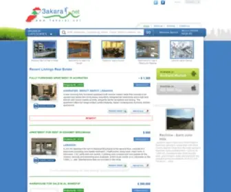 3Akarat.net(Buy Sell Real Estate Lebanon) Screenshot
