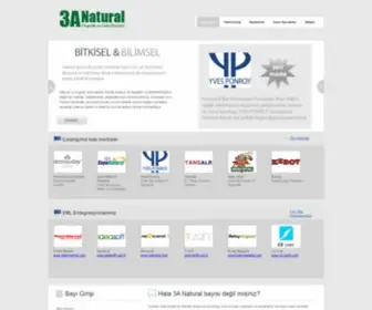 3Anatural.com(3A Natural Organik ve Gıda Ürün) Screenshot