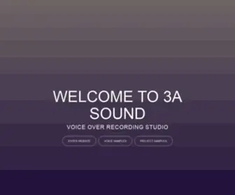 3Asound.com(Voice Over Studio) Screenshot