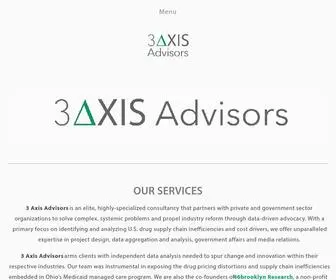 3Axisadvisors.com(XIS Advisors) Screenshot