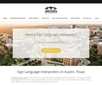 3Bridgesaustin.com(Sign Language Interpreters) Screenshot