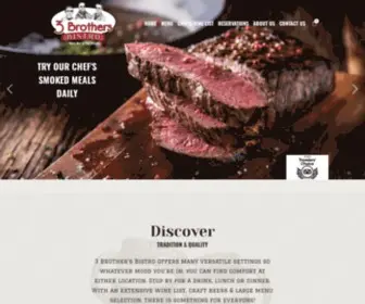 3Brothersbistro.com(3 Brothers Bistro) Screenshot