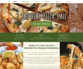 3Brothersveganpizzacafe.com(3 Brothers Pizza Cafe) Screenshot